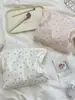 5641 Bolsa de Maquiagem Floral Coreana Grande Capacidade Bolsa de Cosméticos Organizador de Produtos para Cuidados com a Pele de Viagem Armazenamento de Batom