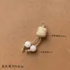 Flor de Ameixeira Bodhi Pequeno Pingente Pequeno Pingente DIY Pulseira de Mulher Colar Madeira de Pêssego Dossel de Lótus Acessórios de Orquídea