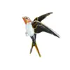 Nuevo Broche de Golondrina Esmaltado Pintura al Óleo Multicolor Más Vendido para Hombres y Mujeres, Broche Versátil de Animal Pájaro, Pin para Accesorios de Suéter