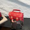 Bolsas de Moda Estilo Europeo y Americano para Mujer Primavera y Verano 2026 Nuevo Bolso de Mano Cilíndrico de Moda con Correa Ancha para el Hombro Bolso de Hombro Único Cruzado