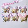 Acessórios de Resina Embellishments DIY Fivelas de Sapato Adesivos para Copo de Água Cola de Creme Acessórios de Cabelo Capas para Canudo Adesivos Autocolantes Cola AB Borboleta de Camada Dupla