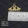 DIY Haste de cabelo estilo antigo Hanfu Material Noiva Coroa de Fênix Pingente de passo balançante com conexão de cobre puro Peça de metal de ferro Pingente