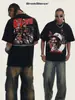 No. 23 Hombre Volador Estrella de Baloncesto Estampado Retro Americano Camiseta de Manga Corta Holgada Peso Pesado Hombro Caído Unisex Comercio Exterior Transfronterizo Moderno