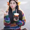 Jaqueta Tricô Colorida Listrada Retrô Coreana Nova Feminina Outono Inverno Estilo Preguiçoso Solto Tricô Cardigan Top