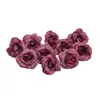 Accesorios de Decoración de Flor de Rosa Simulada de 4 cm para Manualidades DIY Tocados Corona de Flores para Bodas Accesorios de Flores para Cajas de Regalo Materiales