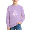 Sudadera Casual de Marca Popular y de Moda para Niños, Estilo Americano Elegante con Estampado de Letras, Manga Larga, Cuello Redondo, Chaqueta de Primavera Transfronteriza