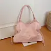 Bolso Tote Súper Brillante de Estrella Gran Capacidad 2026 Nuevo Estilo Coreano Bolso de Mano para Niña con Diseño de Cordón Elegante Bolso de Hombro