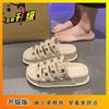 Sandalias de Plataforma para Mujer que Aumentan la Altura con Remaches, Zapatos Versátiles y Modernos sin Cordones para Combinar con Faldas, Nuevos Modelos de Verano y Otoño 2025