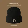 Touca Chapéu de Inverno Grossa de Pelúcia Quente Ursinho Fofo, Chapéu de Tricô para Outono e Inverno com Circunferência da Cabeça Grande