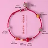 Pulseira de Água-Marinha e Ametista Natural Corda de Mão Feminina Fresca Doce Quente Tecido Pérola dos Sonhos Cristal Pulseira Joia de Mão