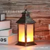 Luz de Vela Electrónica LED Velas Creativas de Bronce Antiguo Llama Simulada Portavelas de Plástico a Prueba de Viento Adorno Decorativo Candelabro
