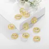 Mia fabricantes mayorista accesorios para joyería hechos a mano diy soporte hueco de metal para flores soporte para cuentas sombrero de flor accesorios de cuerda para la mano materiales