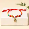 2026 Ano do Cavalo Festival do Barco-Dragão Novo Corda Colorida Rosto Sorridente Zongzi Pulseira Tecendo para Adultos e Crianças Atacado