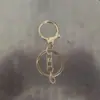 Conjunto de três peças de chaveiro de dragão redondo com fecho lagosta, fecho lagosta 303 corrente de quatro elos, atacado de acessórios de chaveiro com fecho lagosta