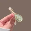Grampo de Cabelo Pipa Flor Guofeng Feminino Nicho Clipe Lateral Clipe de Franja Clipe Criativo para Cabelos Quebrados Grampo de Cabelo Antigo Acessório de Cabeça Feminino