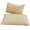 Fundas de Almohada Gruesas de Tela Gruesa a la Antigua, un Par de Fundas de Almohada de Algodón y Lino, Cubierta Protectora para Relleno de Almohada Individual de Dormitorio, Nuevo Estilo