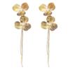 Pendientes con borlas de flores de estilo chino, nuevos, 2024, de lujo, ligeros y explosivos, con diseño de nicho, accesorios para las orejas para mujer.