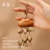 Bolsa de Sonajero Colgante de Fruta de Planta Natural Curativa Colgante de Carrillón de Viento Hecho a Mano Decoración Estilo Bosque Colgante de Cáscara de Fruta No