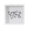 Moldura para fotos Time Debris Ticket Travel Ticket Comemorativo Coin Ticket Stamp Storage Frame Cartão postal Wall Display Frame