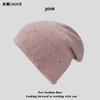 Gorro de punto de piel de conejo para otoño e invierno, nuevo jersey de lana, forro polar, grueso, para exteriores, cálido, con protección para los oídos, gorro de mujer