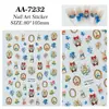 Pegatinas para Uñas de Conejo Retro Originales 5D en Relieve Marco de Fotos Conejito Pegatinas de Arte para Uñas DIY Joyería Estilo Aa
