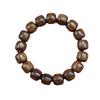 Cuero de tigre sándalo cuentas antiguas hombres y mujeres pulsera de mano cuentas de texto rosario sándalo joyería popular joyería de madera alrededor del dedo suave