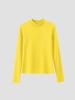 Camiseta de Manga Larga Base Oreja de Nube QD070 Ropa Interior Femenina De Rong Lugar de Trabajo Femenino Cuello Semi-alto Moda Otoño e Invierno