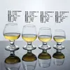 Copa de Brandy, Vaso de Vodka de Tallo Corto, Vaso para Cerveza Artesanal, Vaso Grueso para Licores Estilo Europeo, Copa de Vino Tulipán