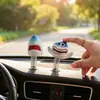 Figura de tiburón de boca grande de dibujos animados Adorno de decoración para pantalla de ordenador de coche Pantalla del salpicadero del coche Pequeño accesorio para coche
