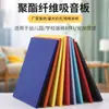 Painel Absorvente de Som de Fibra de Poliéster Personalizado pelo Fabricante 12mm Anticolisão Resistente ao Desgaste Redução de Ruído Decorativo Estúdio de Gravação Escritório Autoadesivo