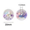 Cuentas de arroz de color creativo, arena movediza, bola de burbujas, cuentas acrílicas con baño de color UV, cadena para teléfono móvil, accesorios de joyería DIY