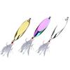 Novo Metal Água Doce Luya Bait Spot Feather Três Gancho Bionic Fake Bait Factory Fornecimento Direto Sequins Oblíquos de longa duração
