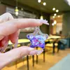 Mini Botella de Arena con Forma de Corazón Llavero Líquido Polvo de Amor Colgante Disco Duro Pequeño Colgante Accesorios de Inyección de Aceite de PVC