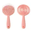 Peine Redondo con Diseño Hueco Repelente de Mosquitos, Peine de Masaje Esponjoso Macarrón para el Hogar, Peine de Masaje Transfronterizo Huiyun