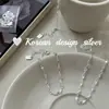 Nueva joyería coreana de estilo fresco y elegante, pulsera de plata de ley S925 con nariz de cerdo brillante empalmada, diseño de nicho con un toque de clase