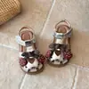 Sandálias Antiderrapantes de Solado Macio para Crianças de 1-3 Anos Meninas Desenho Animado Cereja Sapatos Pequenos de Couro Verão Novo Tendência Sapatos Individuais para Bebê