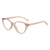 Armazón Retro de Tr90 para Gafas de Miopía para Mujer, Armazón de Ojo de Gato de Gama Alta, Gafas Planas de Estilo Europeo y Americano, Cara Lisa, Pequeño y Ligero