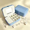 Caja de joyería personalizada de fábrica con espejo, caja de embalaje de joyería personalizada, collar para clavícula, caja para pendientes, caja para anillos, personalización de logotipo en lotes pequeños