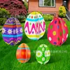 Placa Popular Personalizada de Páscoa para Jardim com Estacas, Coelho e Ovo Temáticos de Páscoa Decoração Externa para Gramado