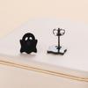 Murciélago fantasma calabaza gato de Halloween y otras formas aretes de acero inoxidable tres colores opcionales fábrica en stock suministro transfronterizo