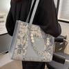 Bolsa de gran capacidad para mujer 2022 nueva cadena de perlas de nicho bolso de hombro bolso tote de alta gama para el trabajo
