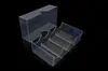 Ficha de Póker Texas Hold'em Moneda Rack Transparente de Acrílico Caja de Aluminio Placa de Tarjeta de Ficha Caja de Fichas de Póker Texas Hold'em