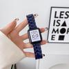 Para Apple Watch 5678910 Geração Pulseira de Plástico PC Três Contas iWatch Cor Doce Transparente Cor Sólida