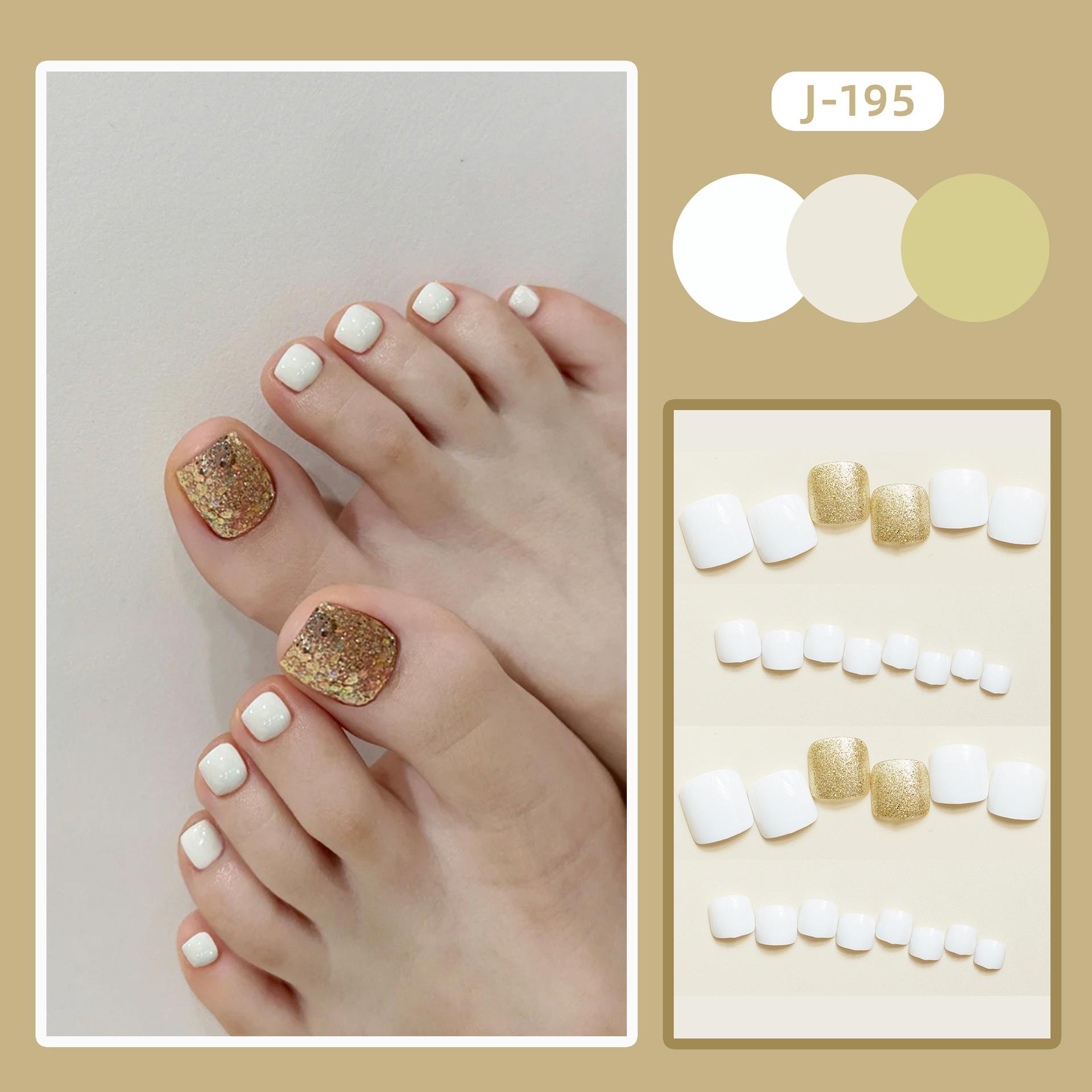 脚J-195香槟白闪