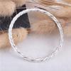 Pulseira Torcida Feita à Mão Yanyu Jiangnan Nova Chinoiserie Borracha Sólida Trançada com Seda Corda Torcida Galvanizada com Prata Pura 999 Pulseira para Homens e Mulheres