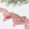 Tanglong Clásico Patrón Ondulado 8cm Decoración de Borde de Ropa Puños Hecho a Mano DIY Encaje Accesorios Encaje Bordado de Malla