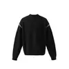 Nandchn Diseño Simple Marca de Moda Prendas de Punto para Hombres y Mujeres Tops de Pareja Cuello Redondo Cálido Tejido de Punto My07