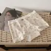 Ropa interior de algodón puro para mujer, estilo floral pastoral vintage, antibacteriana grado 10A, cómoda, entrepierna 100% algodón, boxers para mujer al por mayor