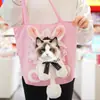 Bolso de hombro para mascotas al por mayor para perros pequeños, bolsa para gatos con cabeza abierta, bolso cruzado para gatos, transpirable y portátil, accesorios para mascotas
