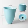 Recipiente para Flores, Plato Redondo, Recipiente Estilo Japonés, Maceta, Jarrón de Cerámica Estilo Chino para Arreglo Floral, Pieza Decorativa, Plato para Flores Ikebana